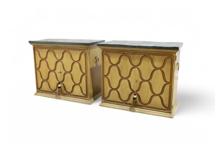 Dorothy Draper Espana Cabinets - Pair