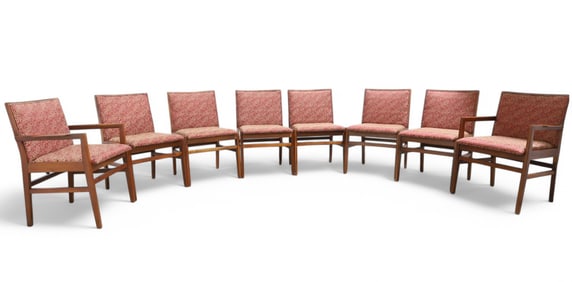 Danish Modern Walnut Dining Chairs - 8