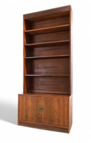 Rosewood 2 Part Bookcase
