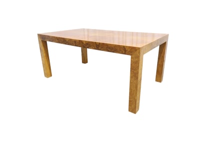 Milo Baughman Burl Dining Table