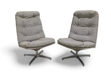 Founders Mid Century Swivel Chairs - Pair