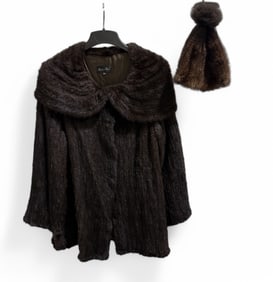 Belle Farre Mink Coat & Hat