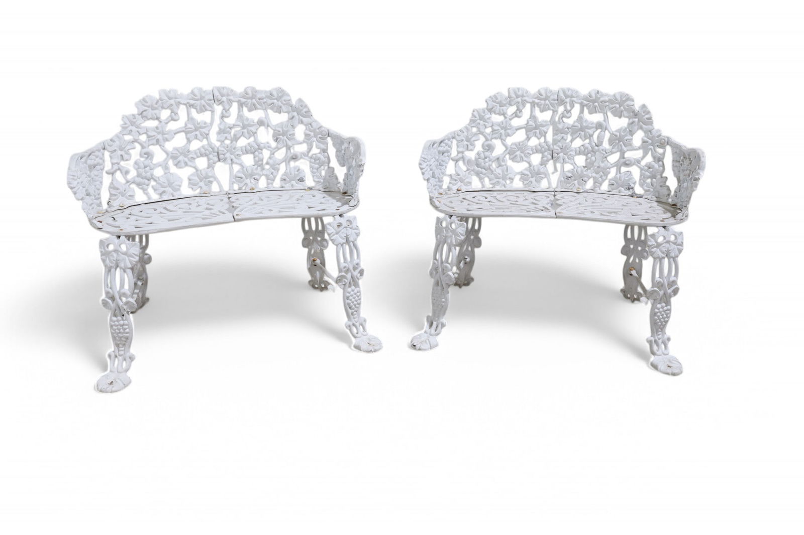 Cast Aluminum Benches - Pair (1 of 9)