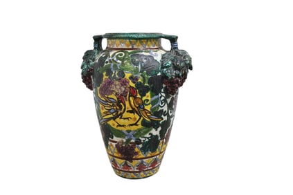 Italian Painted Floor Vase