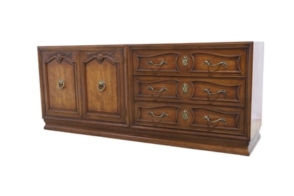 Henredon Walnut French Provincial Cabinets