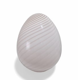 Vetri Italian Murano Glass Egg Lamp