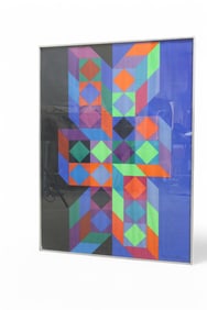 Victor Vasarely Olympic Games Silkscreen Print