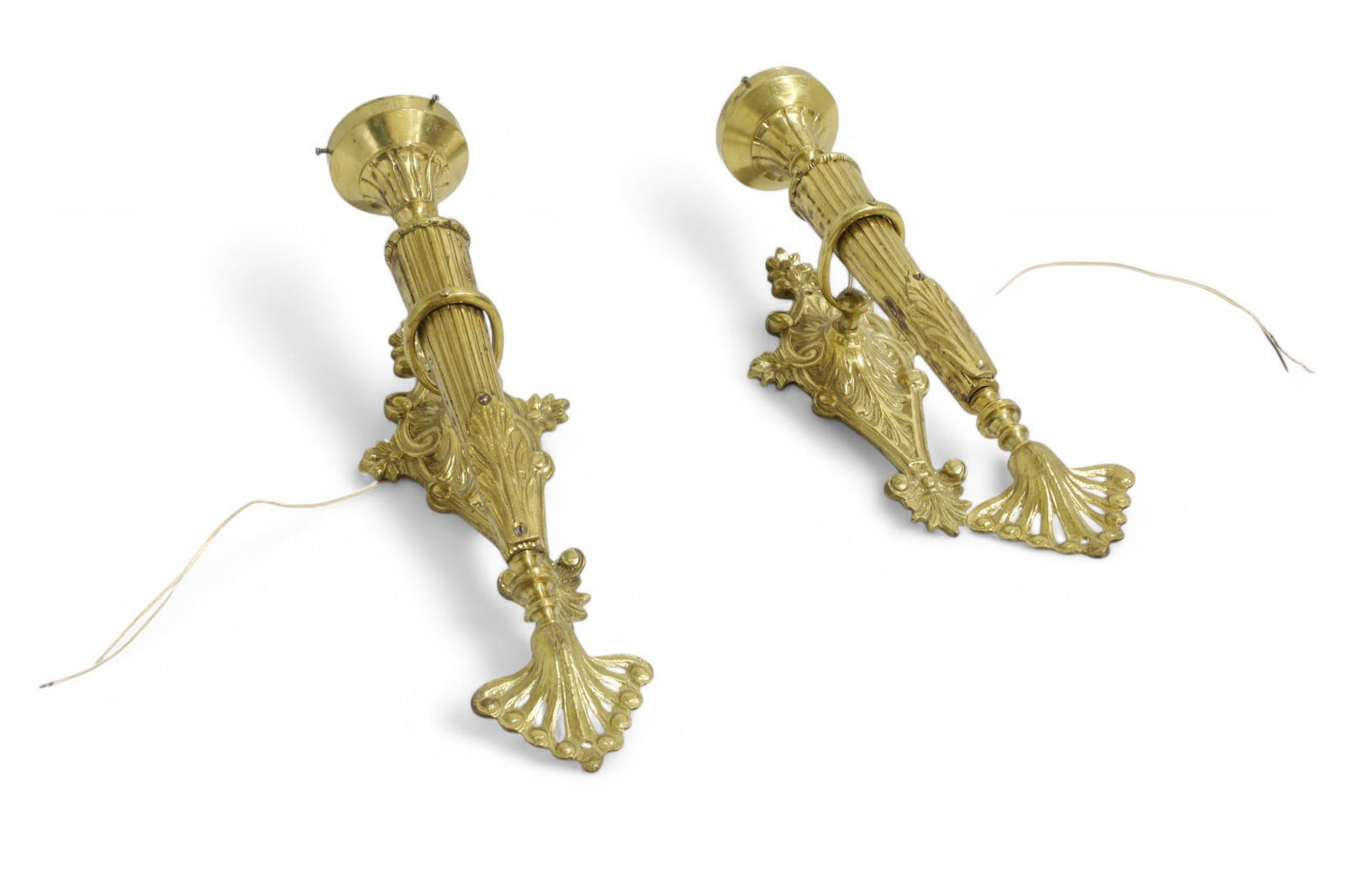 French Style Bronze Sconces - Pair (1 of 9)