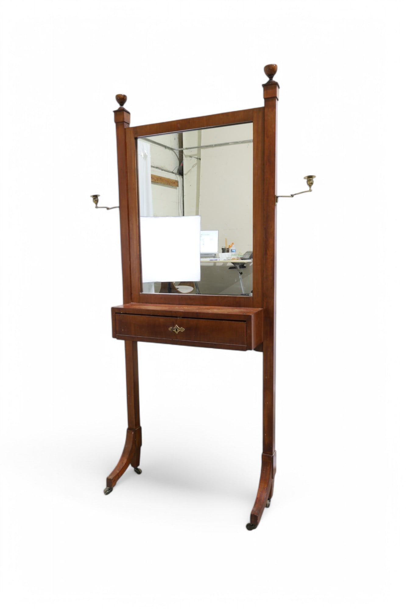 Biedermeier Style Hall Mirror (1 of 8)