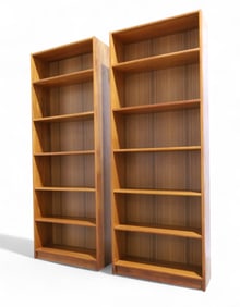 Danish Modern Teak Bookcases - Pair