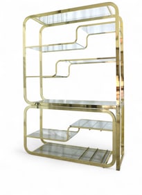 Milo Baughman - DIA  Brass Etagere