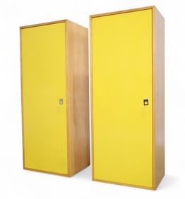 Jack Cartwright Birch Tall Cabinets - Pair