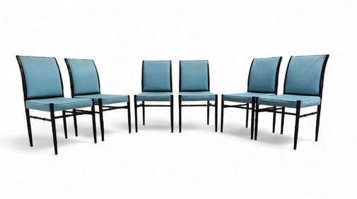 Faux Bamboo Dining Chairs - 6