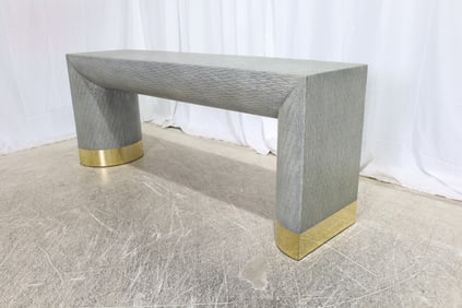 Springer Style Raffia Wrapped Console