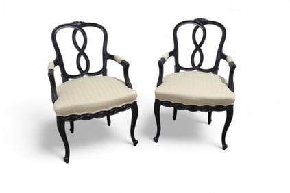 Widdicomb Style Arm Chairs - Pair