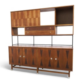 Stanley Walnut & Rosewood Credenza