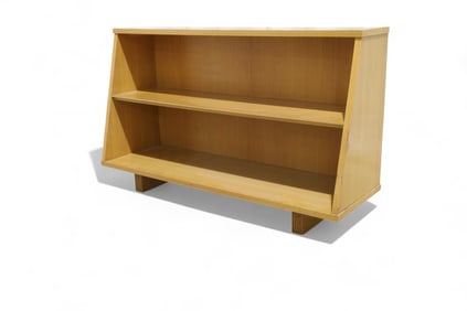 Mid Century Angled Bookcase