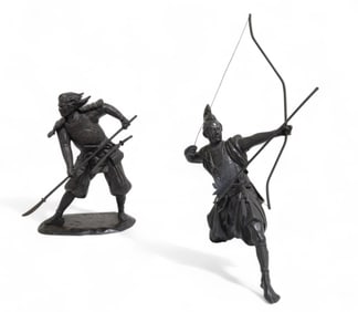 Bronze Japanese Warriors - 2