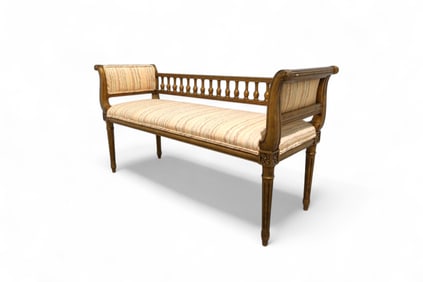 Regency Style Gold Leaf Bench