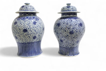 Porcelain Ginger Jars - 2