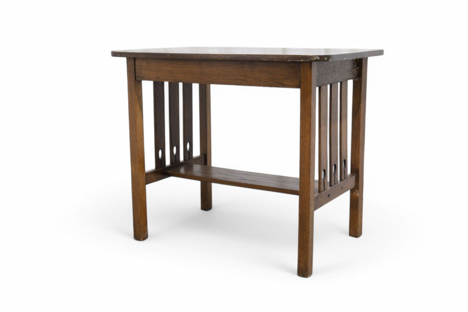 Mission Oak Library Table (1 of 10)