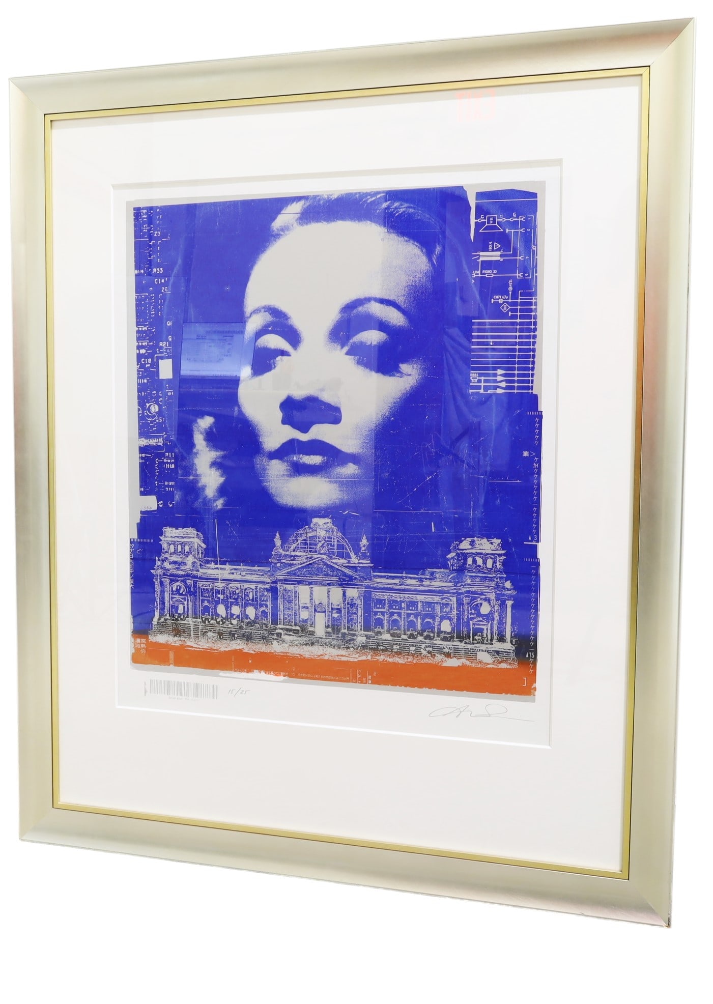 Andreas Reimann - Marlene Reichstag: A signed Andreas Reimann silkscreen of Marlene Reichstag Dimensions:55x45.5x1.5