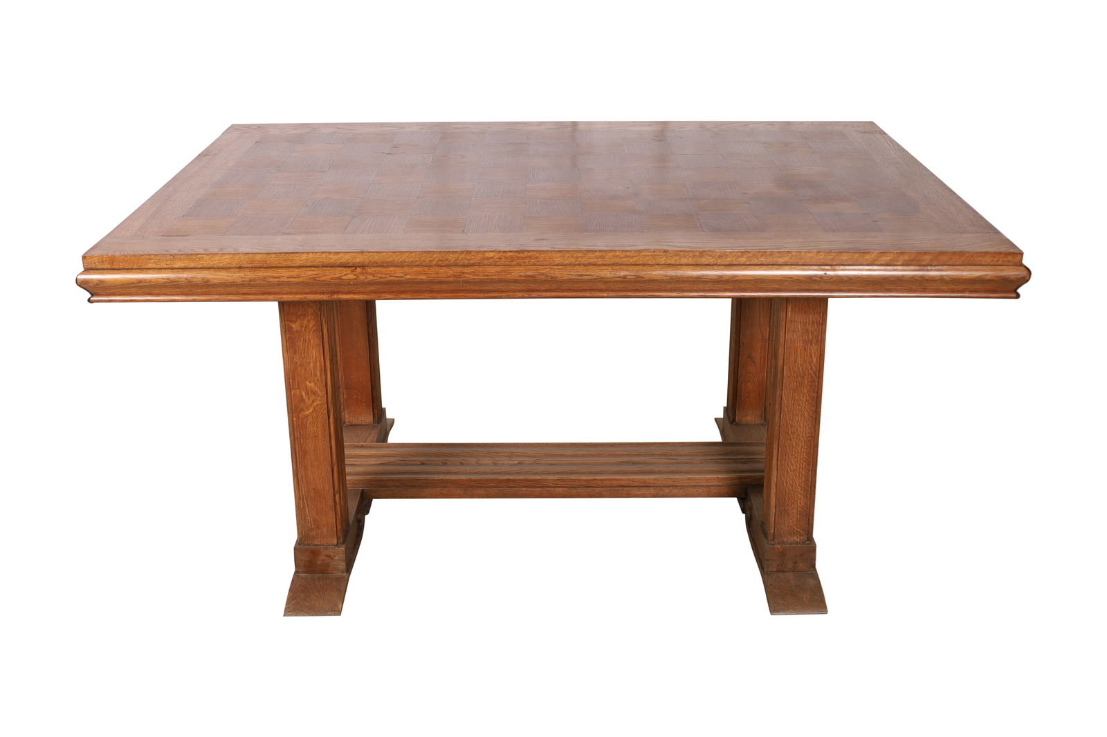 Gaston Poisson - Checkerboard Oakwood Dining Table (1 of 5)
