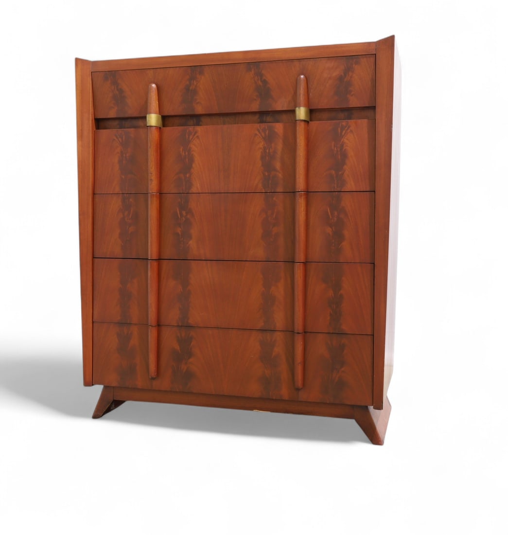 Mid Century Mahogany High Chest (1 of 9)