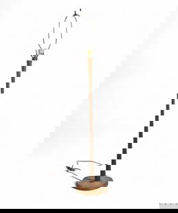 Danish Teak Floor Lamp: A Danish teak floor lamp Dimensions:60x11