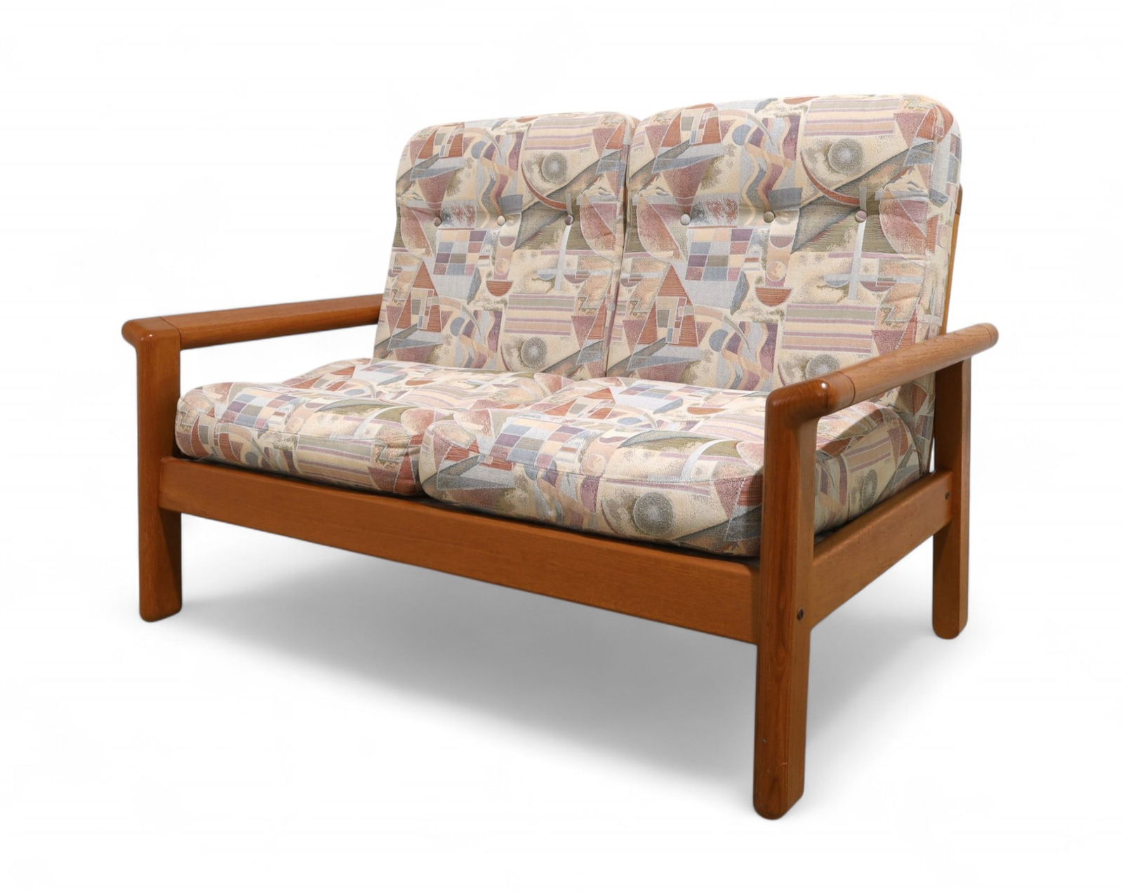 Danish Teak Love Seat (1 of 8)