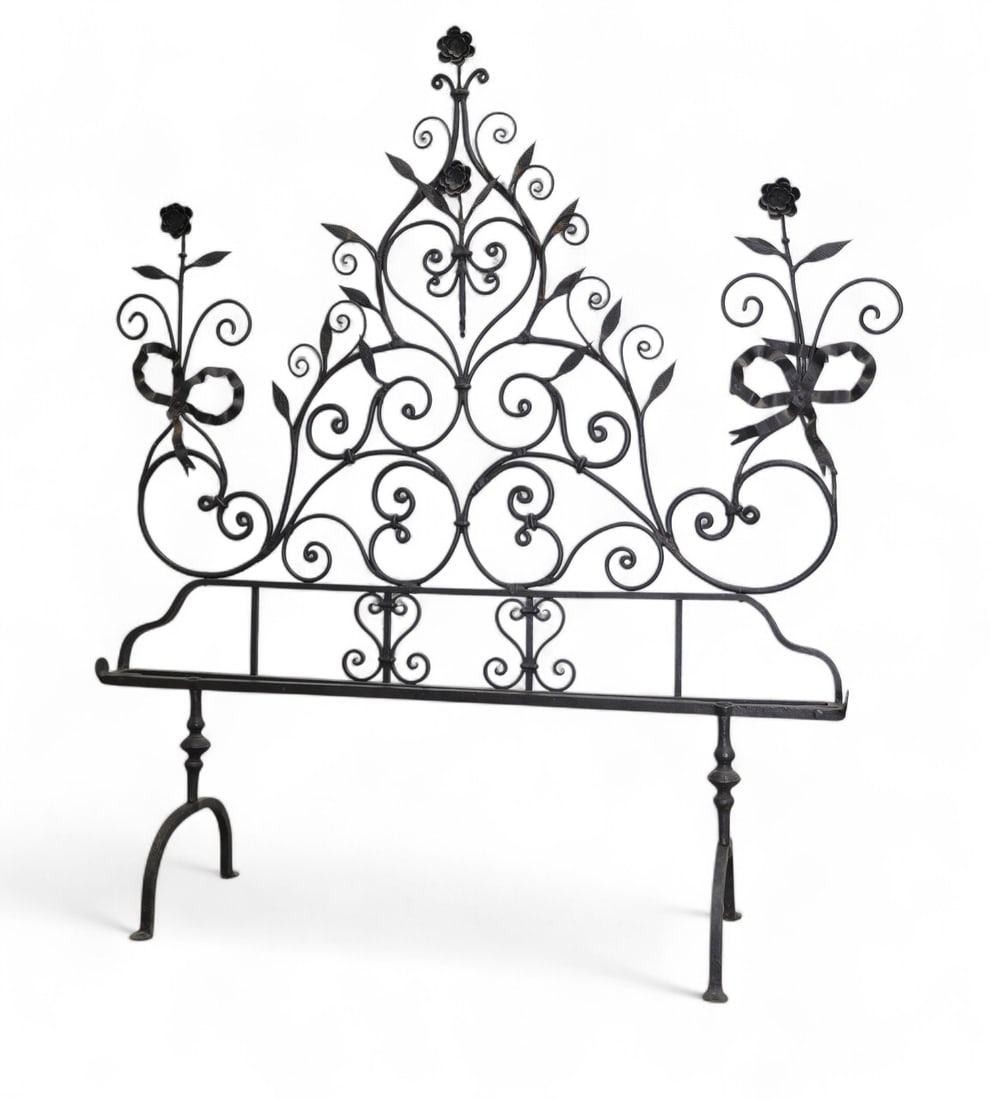 Large Wrought Iron Fire Screen (1 of 8)
