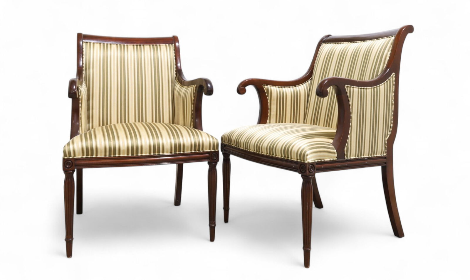 Southwood Regency Style Library Chairs - Pair (1 of 12)