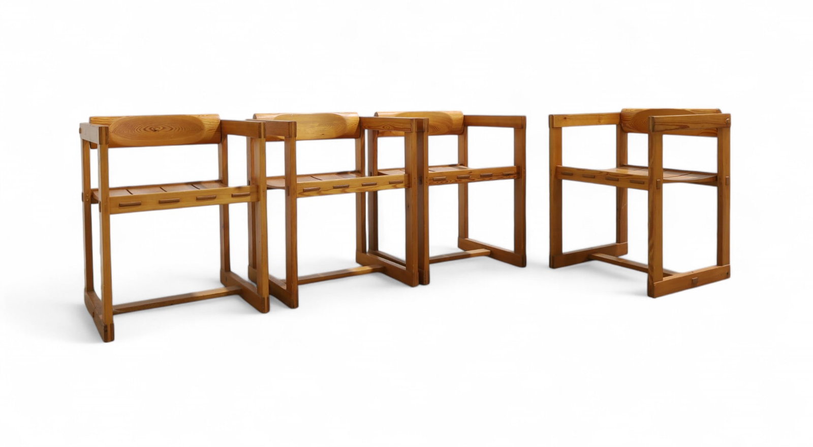 Edwin Helseth Dining Chairs - 4: A set of 4 Edwin Helseth "Trybo" Norwegian dining chairs Dimensions:27x20.5x18 Seat Height:17.5