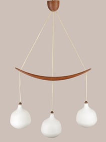 Uno & Osten Kristiansson Triple Pendant Light