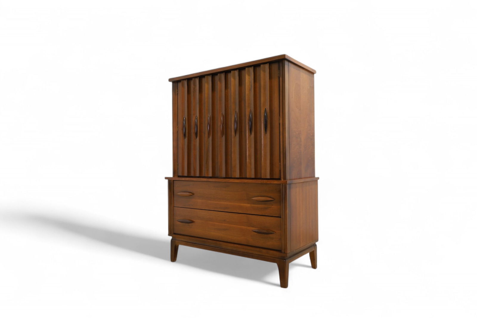 Thomasville Walnut High Chest (1 of 9)