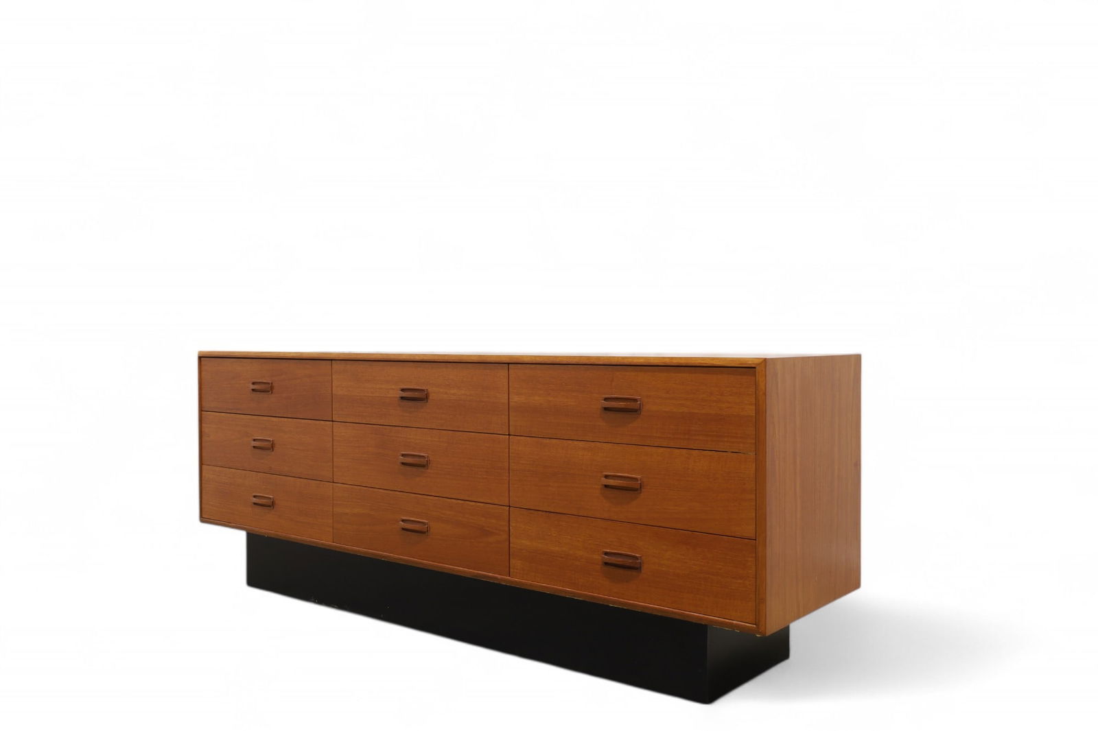 Danish Modern Teak Long Dresser: A Danish modern teak long dresser Dimensions:27x72x18x
