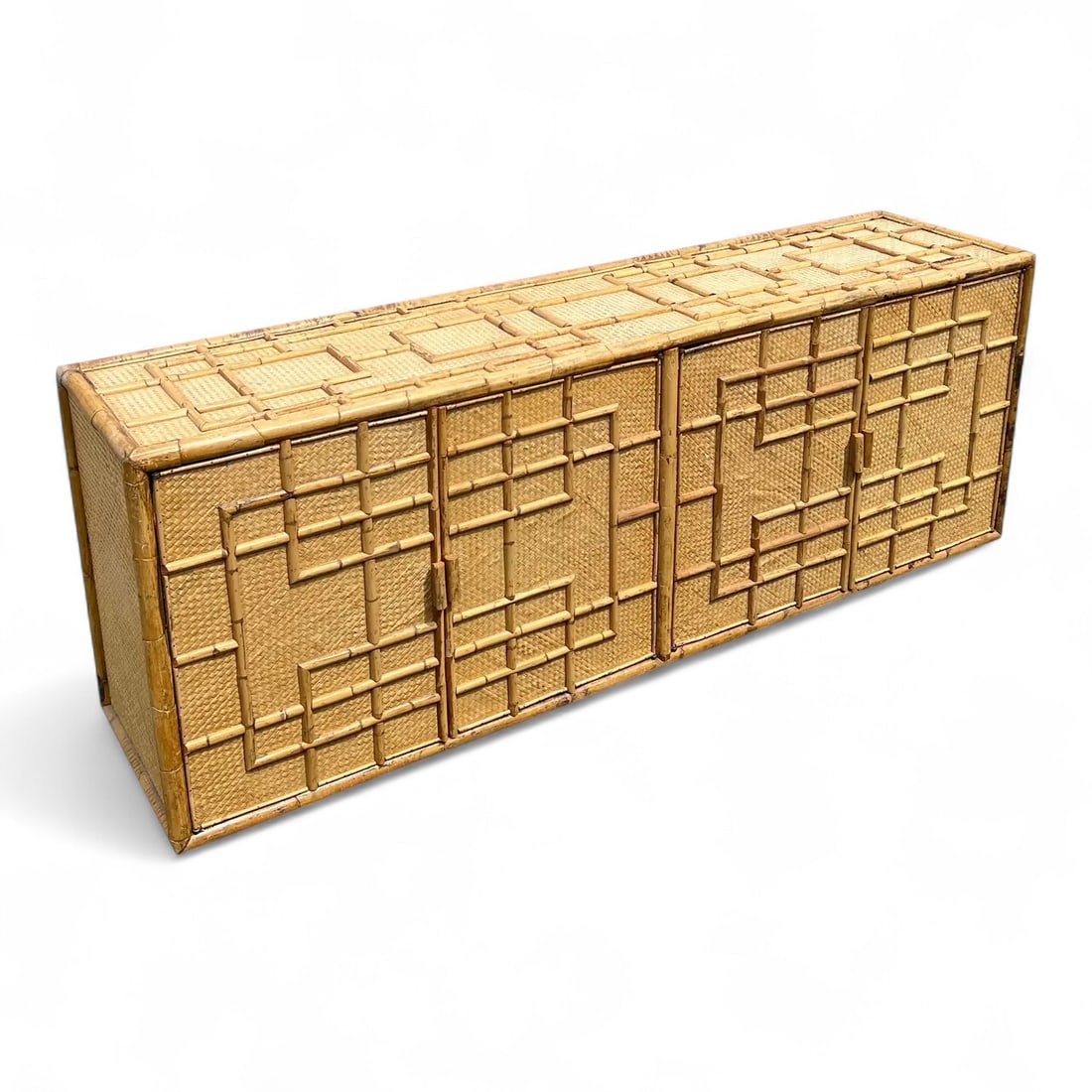 Rattan & Bamboo Dresser (1 of 9)