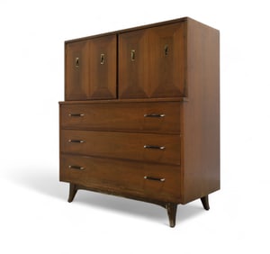 Lane Mid Walnut High Chest