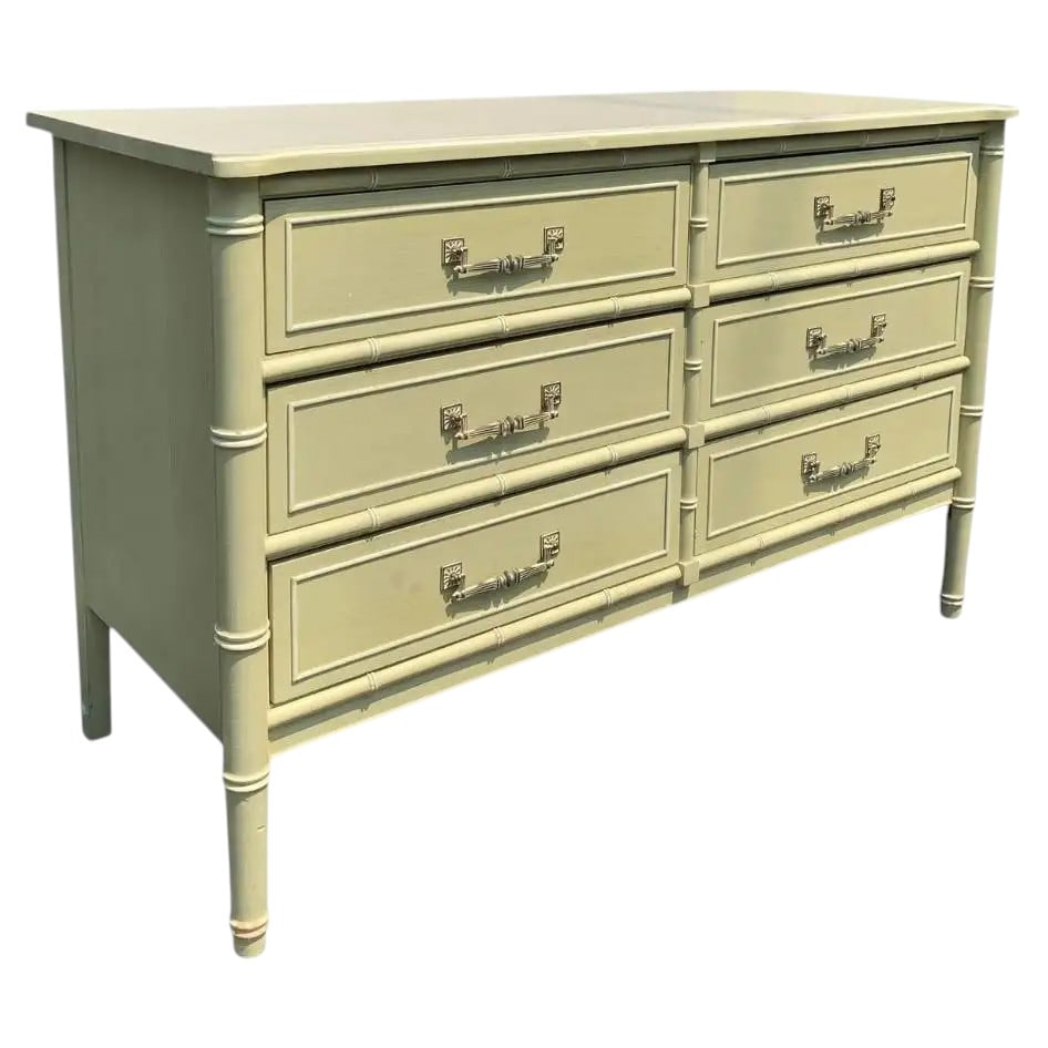 Henry Link Faux Bamboo Dresser (1 of 8)