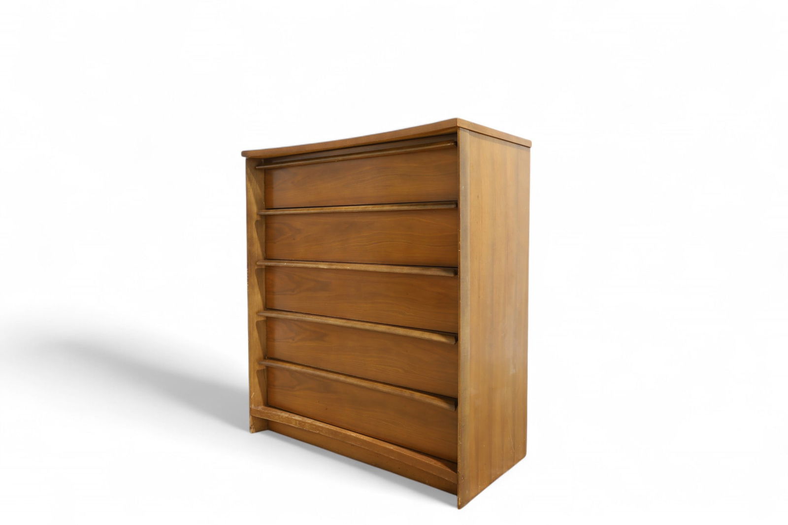 Walnut Mid Century High Chest (1 of 9)