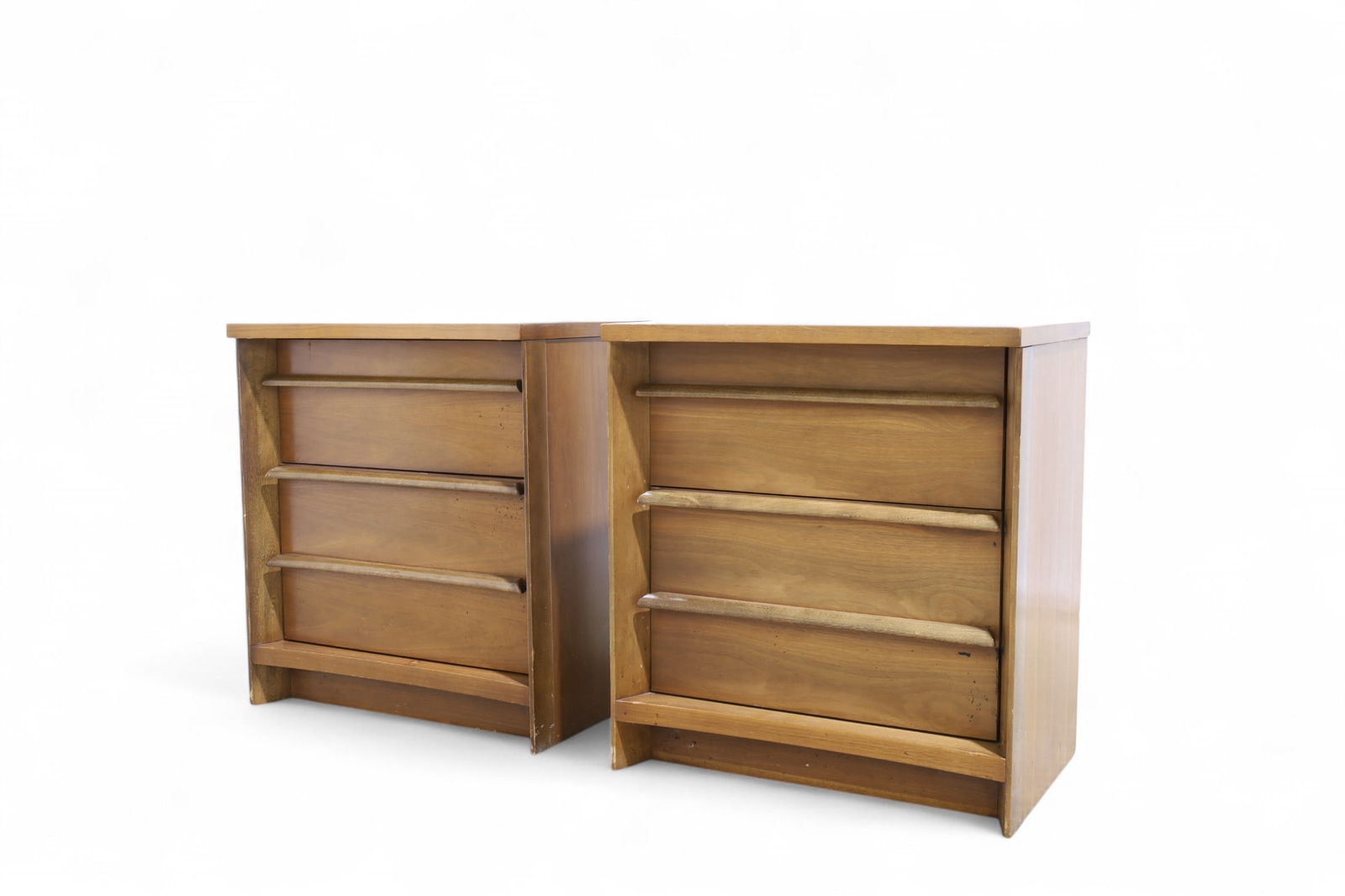 Walnut Concave End Stands - Pair (1 of 10)