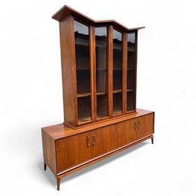 Mid Century Credenza with Hutch