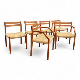 J. L. Moller teak Danish Teak Dining Chairs - 6