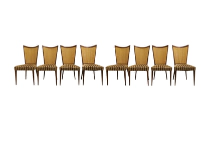 Erno Fabry (Attr.) Walnut Dining Chairs - 8