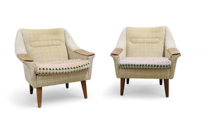Danish Lounge Chairs - Pair