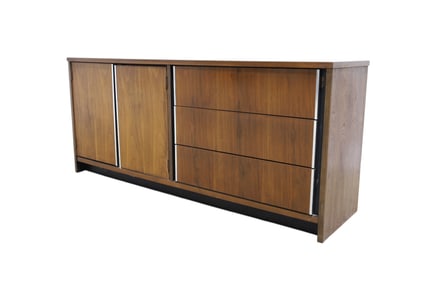 Mid Century Walnut Credenza
