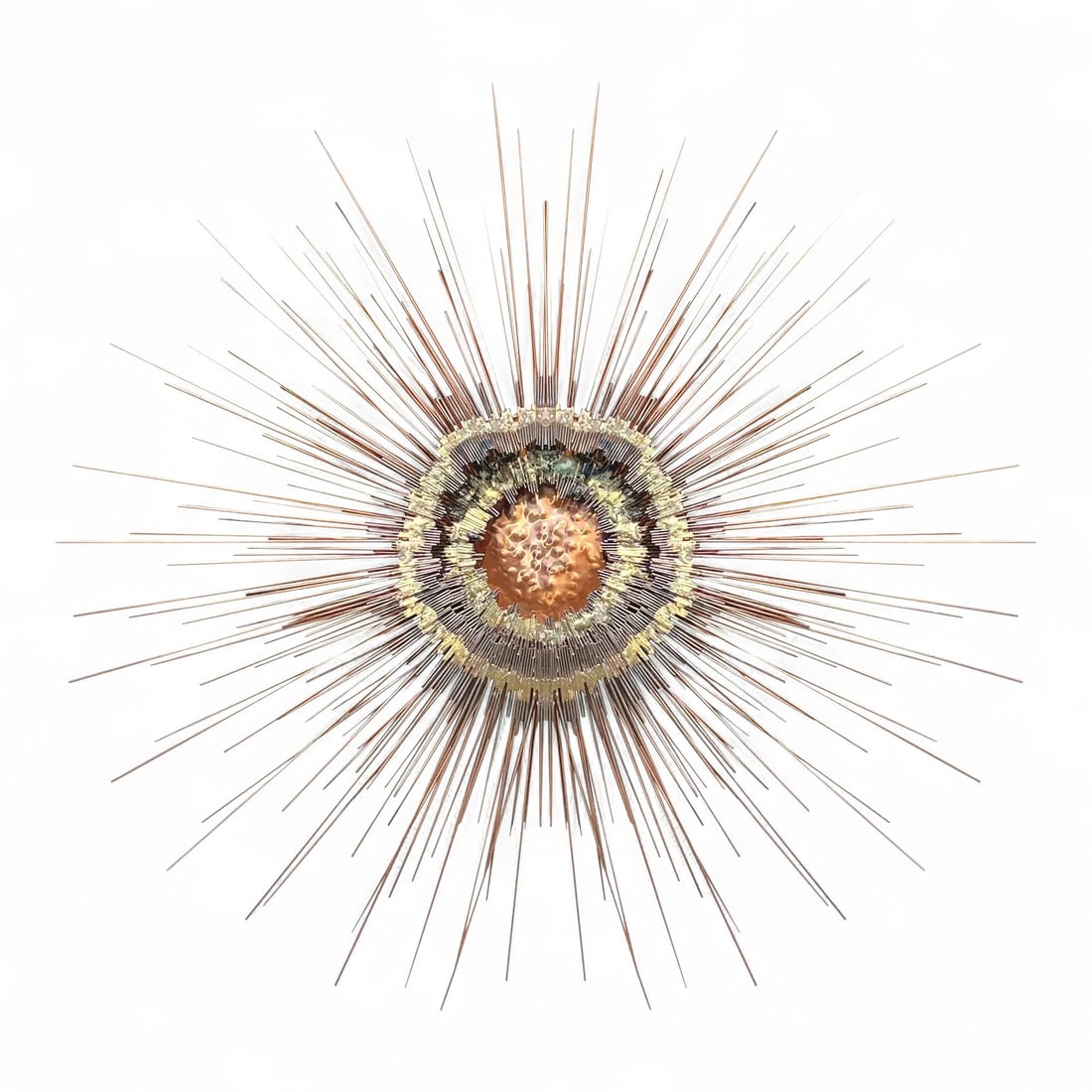 Brutalist Style Sunburst Sculpture (1 of 4)