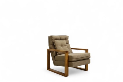 Mid Century Oak Lounge Chair