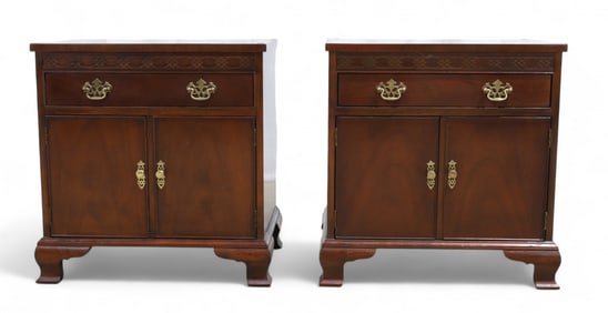 Baker Mahogany End Stands - Pair