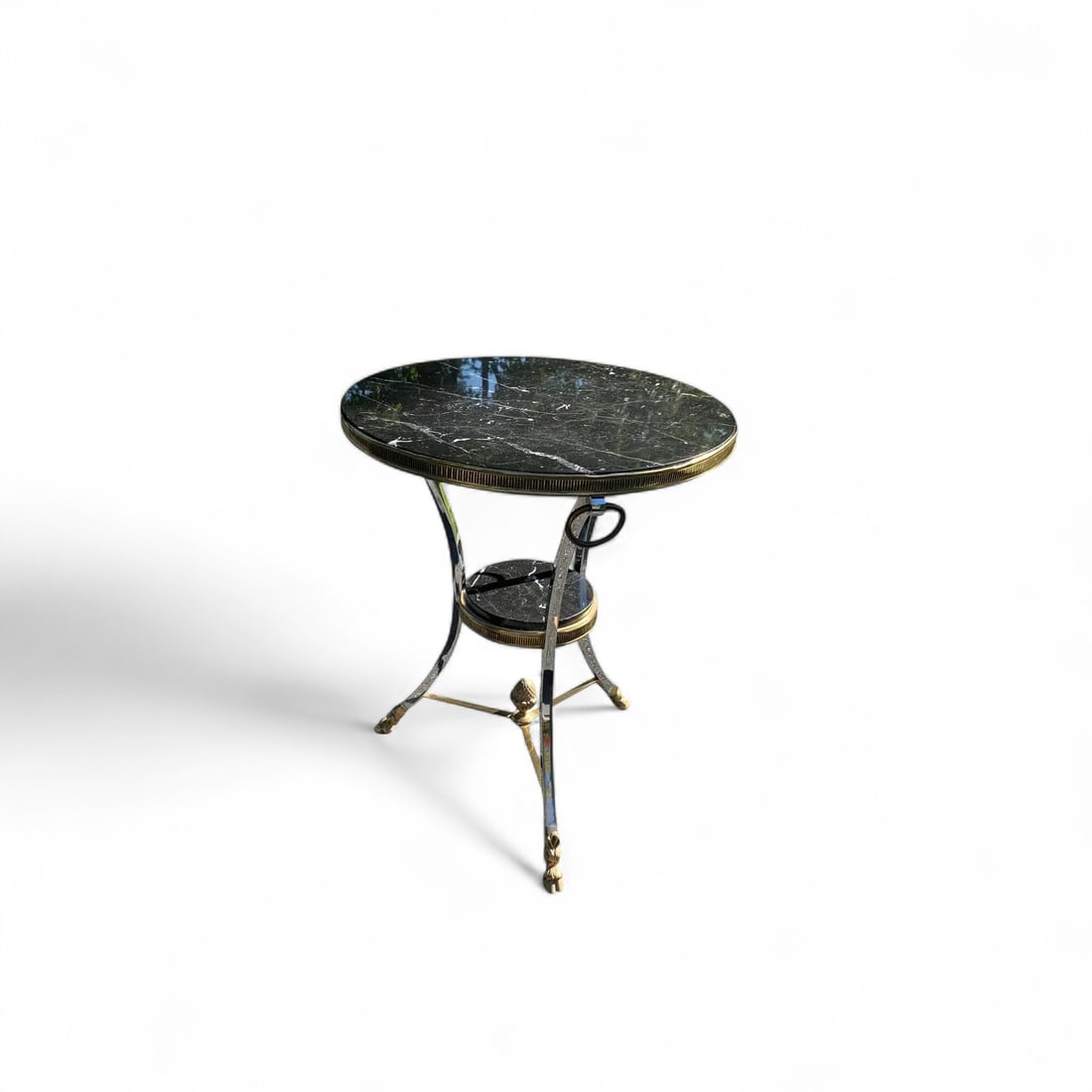 French Marble Top Side Table (1 of 4)